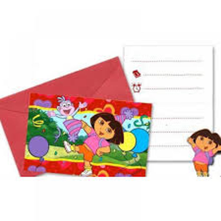 Picture of 8158 NICKELODEON DORA THE EXPLORER INVITATION CARDS X6
